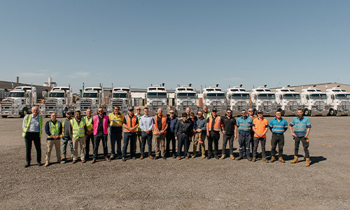 Kenworth delivery to Australian portable camps